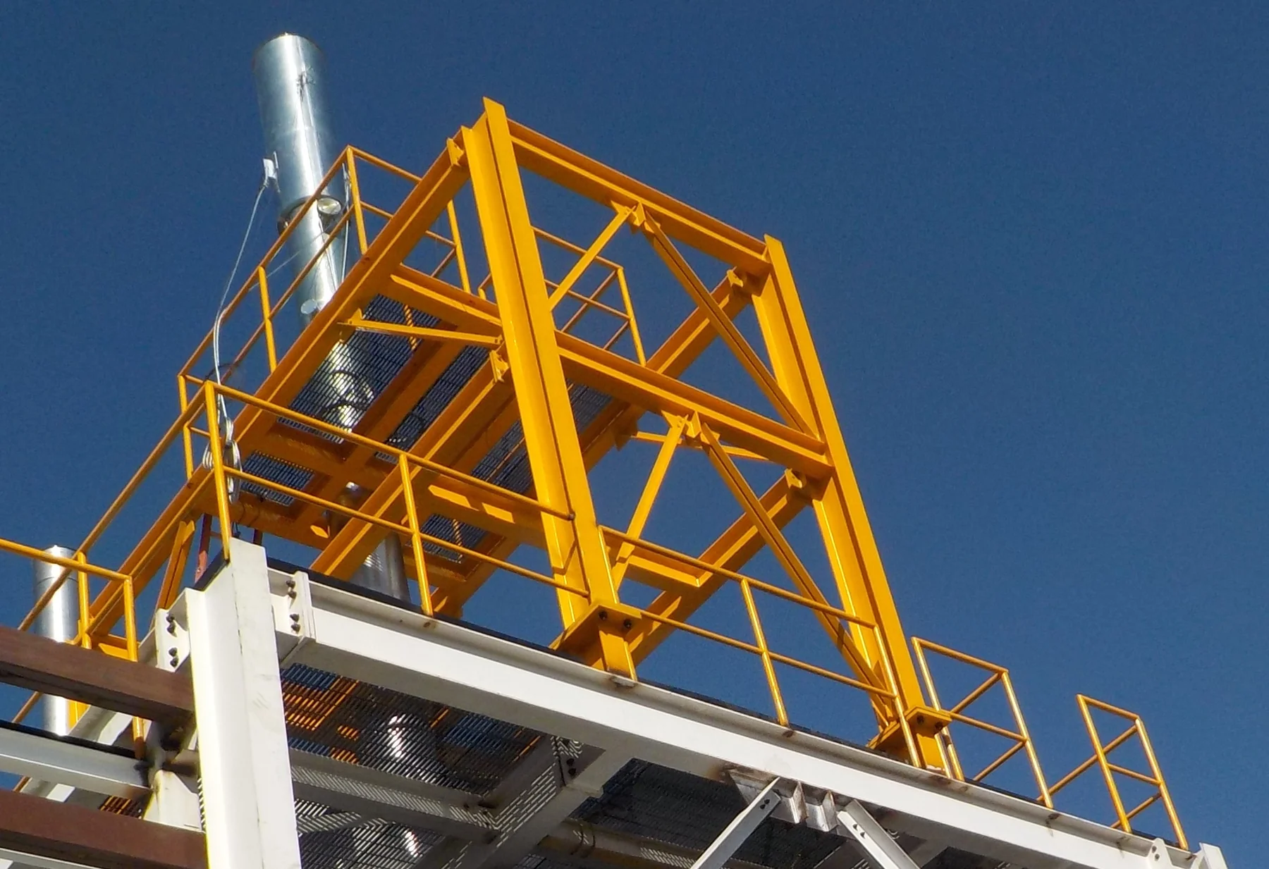 Estructura metálica de un proyecto industrial ejecutado por RATE